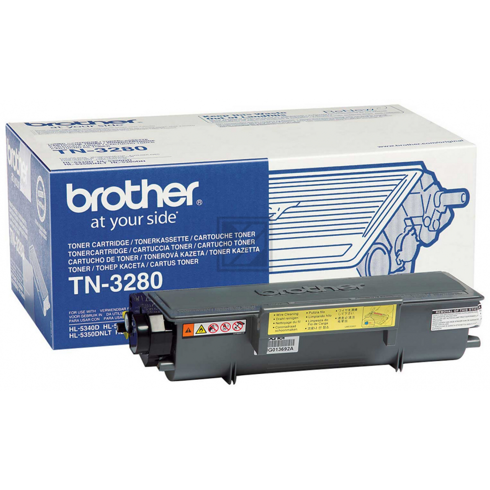 TN3280 / schwarz / original BROTHER Toner schwarz / TN3280 / 8000 S.