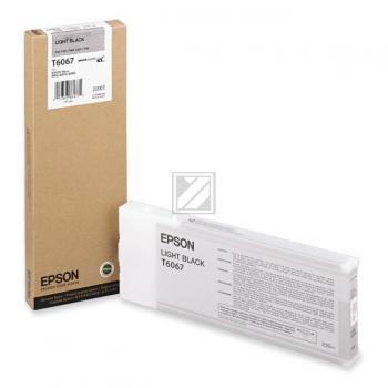 C13T606700 // T6067 / schwarz / original EPSON Tintenpatrone schwarz hell / C13T606700 / 220.00 ml