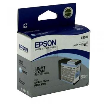 C13T580500 // T5805 / cyan / original EPSON Tintenpatrone cyan hell / C13T580500 / 80.00 ml