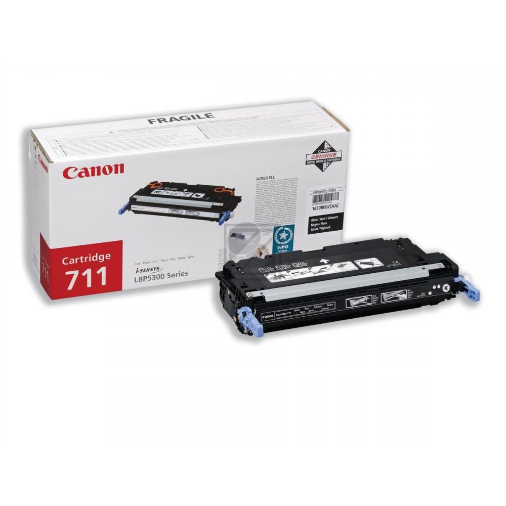 1660B002 // 711BK / schwarz / original CANON Toner schwarz / 1660B002 / 6000 S.
