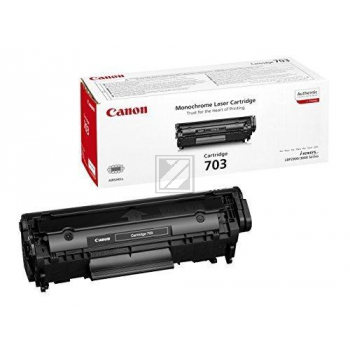 7616A005 // 703 / schwarz / original CANON Toner schwarz / 7616A005 / 2000 S.