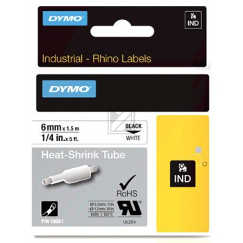 18051 // S0718260 / schwarz / original DYMO Prägeband / 18051