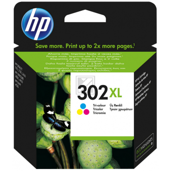 F6U67AE301 // 302XL / original HP Druckkopfpatrone color / F6U67AE301 / 300 S. / 8.00 ml