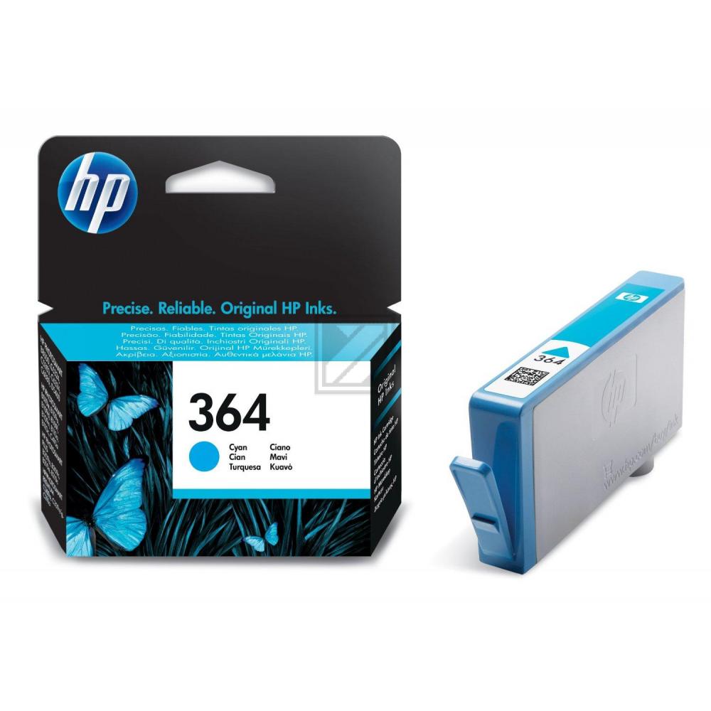 CB318EE // 364 / cyan / original HP Tintenpatrone cyan / CB318EE / 300 S. / 3.00 ml