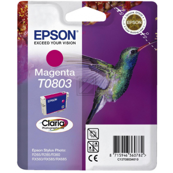 C13T08034011 // T0803 / magenta / original EPSON Tintenpatrone magenta / C13T08034011 / 220 S. / 7.40 ml