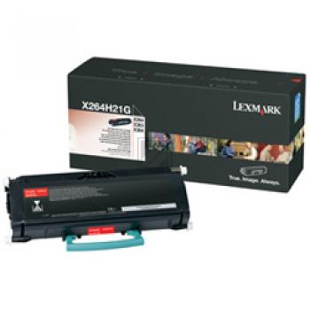 X264H21G / schwarz / original LEXMARK Toner schwarz / X264H21G / 9000 S.