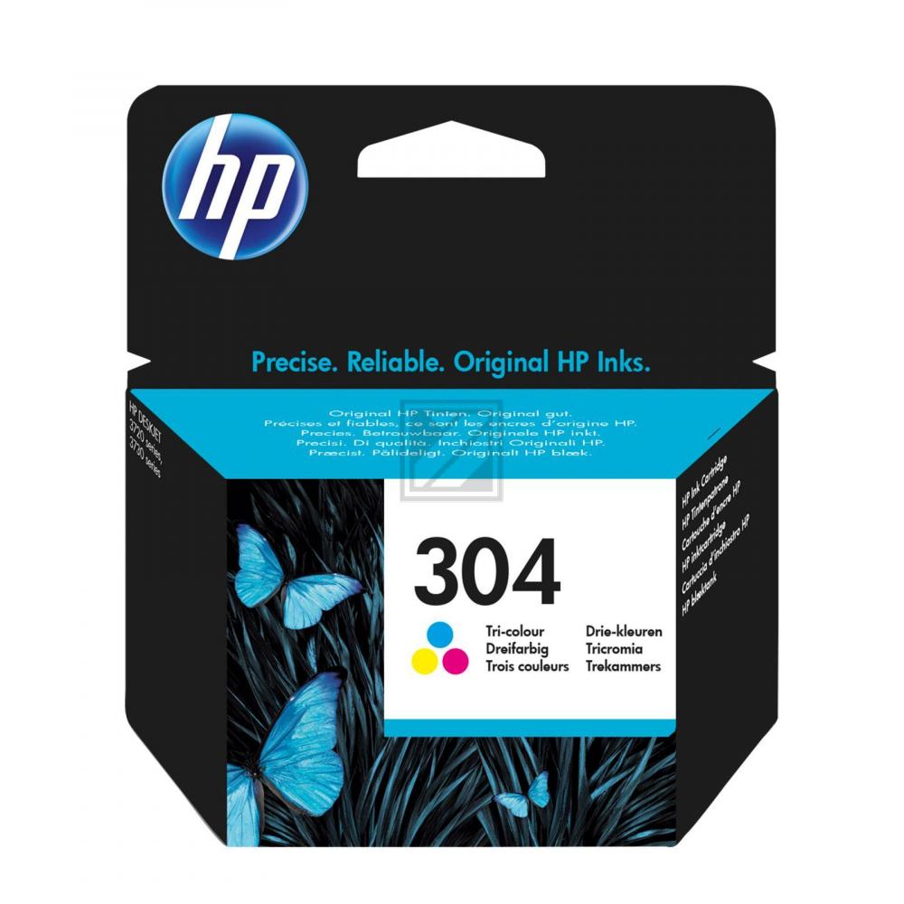 N9K05AE301 // 304 / original HP Druckkopfpatrone color / N9K05AE301 / 100 S. / 2.00 ml