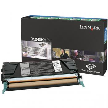 C5240KH / schwarz / original LEXMARK Toner schwarz / C5240KH / 8000 S.