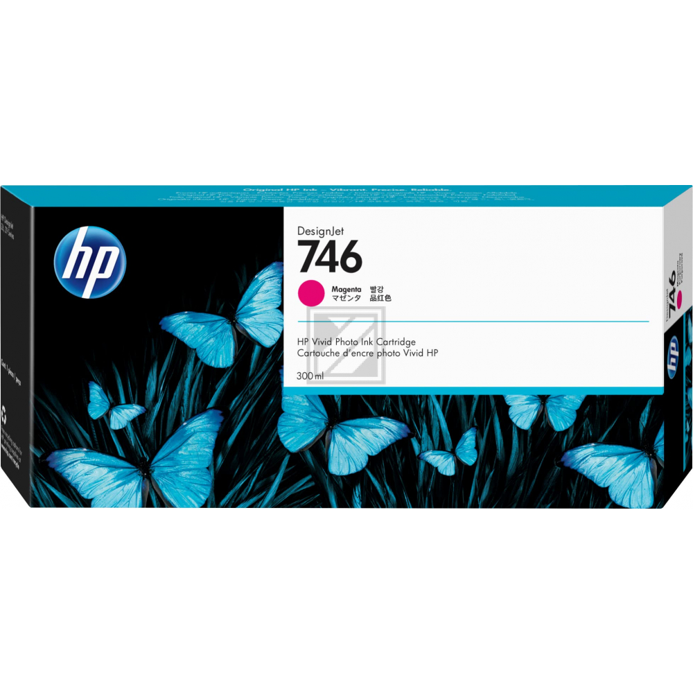 P2V78A // 746 / magenta / original HP Tintenpatrone magenta / P2V78A / 300.00 ml