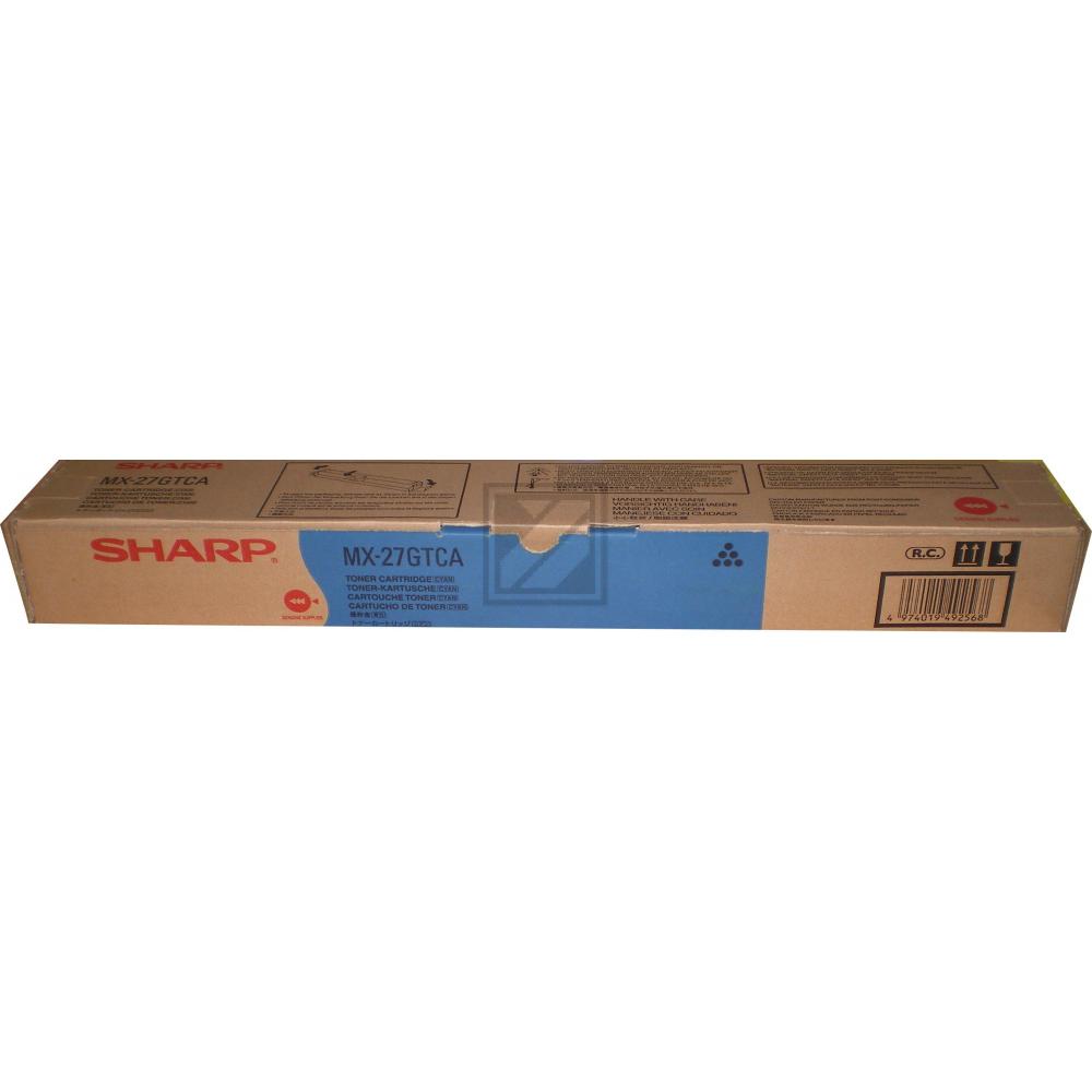 MX27GTCA / cyan / original SHARP Toner cyan / MX27GTCA / 15000 S.