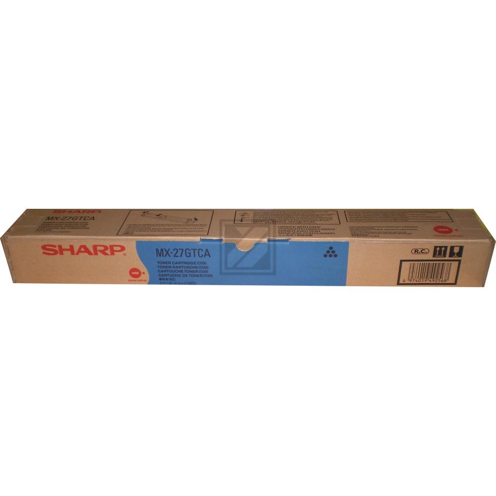 MX27GTCA // Toner cyan f. Sharp MX2300/2700/3500 / MX27GTCA / 15.000 Seiten