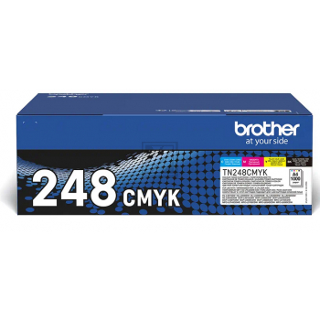 TN248VAL  / original BROTHER Toner MultiPack CMYK / TN248VAL  / 4 x 1000 S.