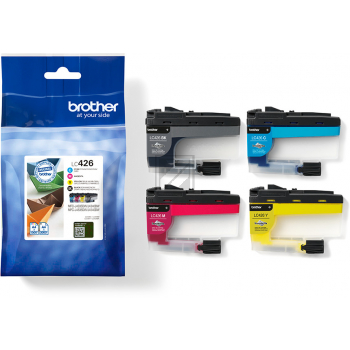 LC426VAL / schwarz gelb cyan magenta / original BROTHER Tintenpatrone MultiPack / LC426VAL