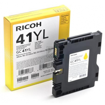 405768 // GC41YL / gelb / original RICOH Tinte Sonstige / 405768 / 600 S. / 41.00 ml