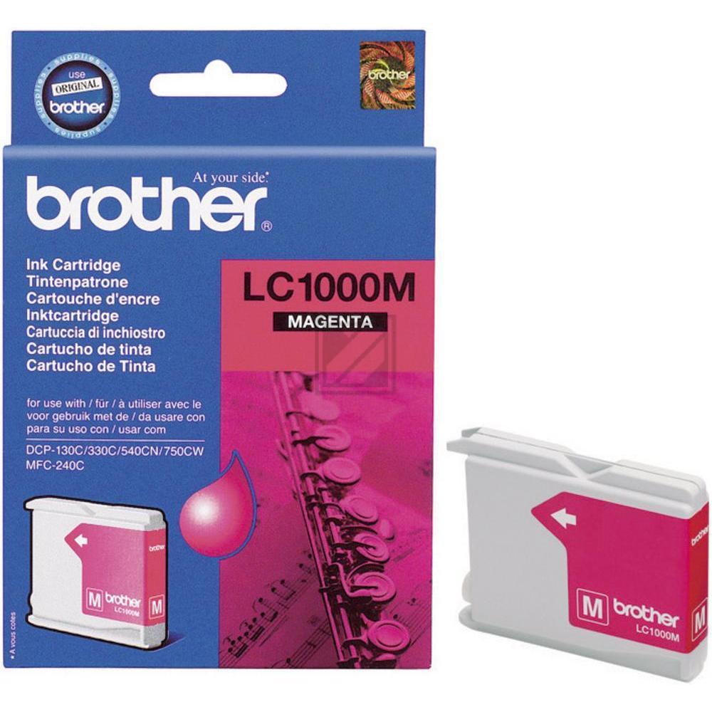 LC1000M / magenta / original BROTHER Tintenpatrone magenta / LC1000M / 400 S. / 6.50 ml