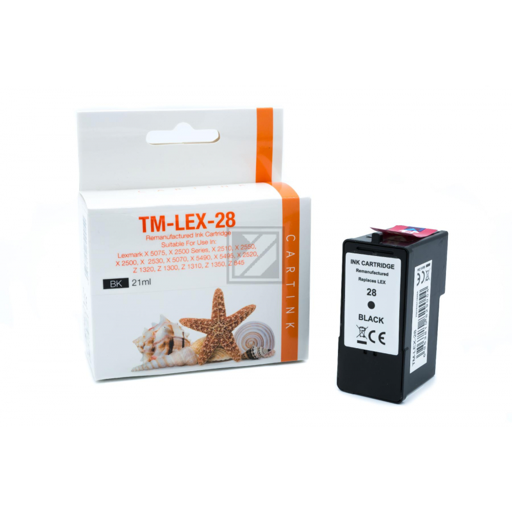Refill Tinte Black für Lexmark / 18C1528E / 21ml