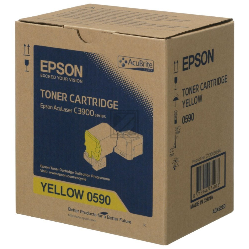 C13S050590 // S050590 / gelb / original EPSON Toner gelb / C13S050590 / 6000 S.