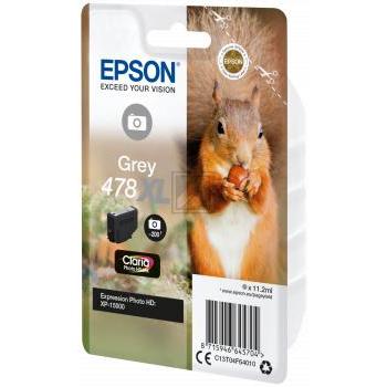 C13T04F64010 // 478XL / original EPSON Tintenpatrone grau / C13T04F64010 / 11.20 ml