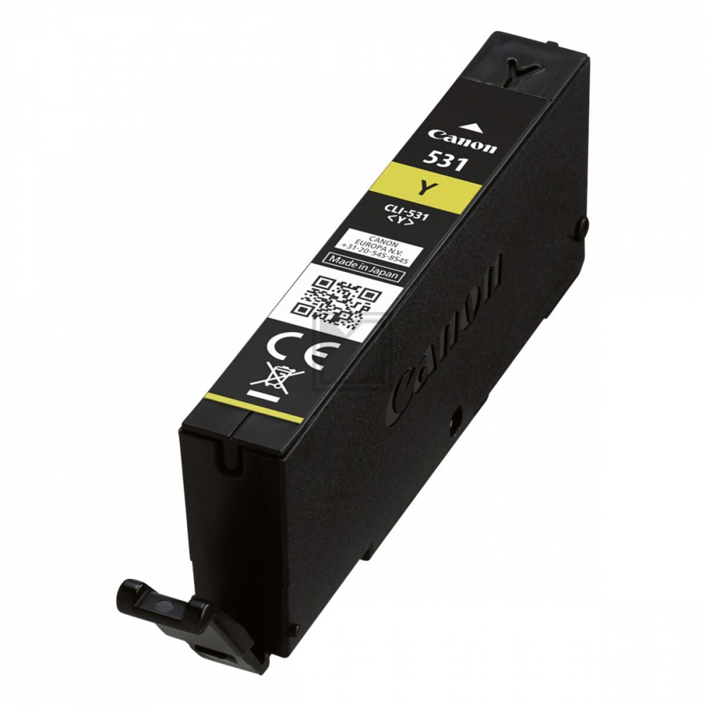 6121C001 // CLI531Y / gelb / original CANON Tintenpatrone gelb / 6121C001 / 515 S. / 8.20 ml