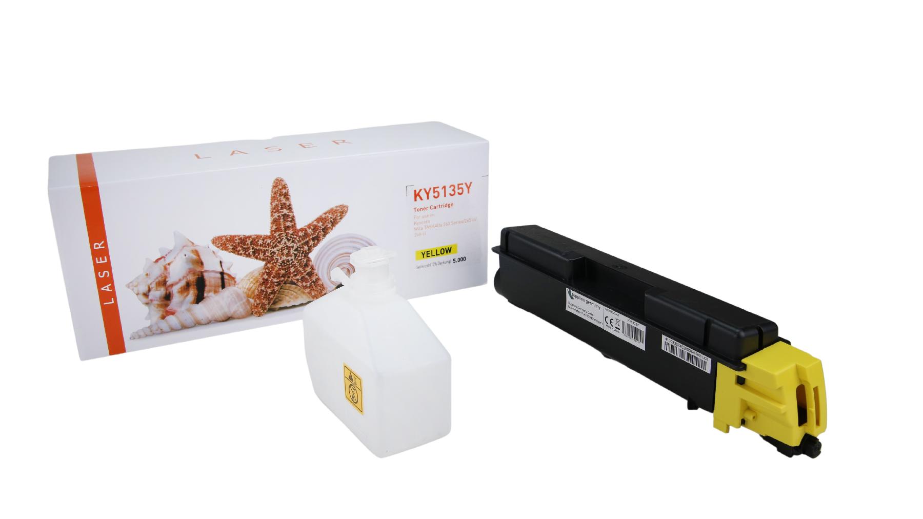 Alternativ Toner Yellow für Kyocera / TK5135Y / 5.000 Seiten