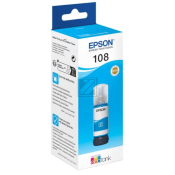 C13T09C24A // 108 / cyan / original EPSON Tintenflasche cyan / C13T09C24A / 70.00 ml