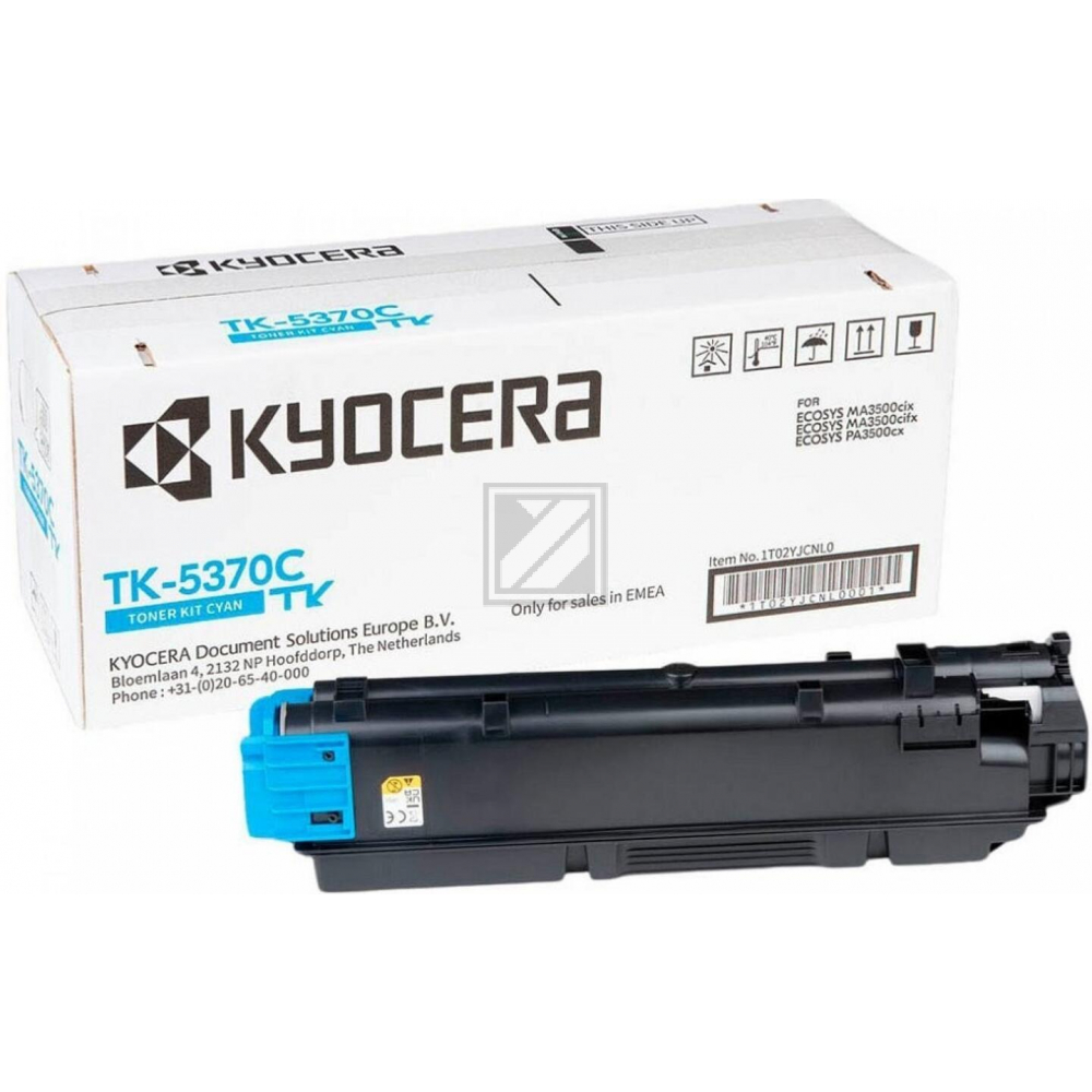 1T02YJCNL0 // TK5370C / cyan / original KYOCERA Toner cyan / 1T02YJCNL0 / 5000 S.