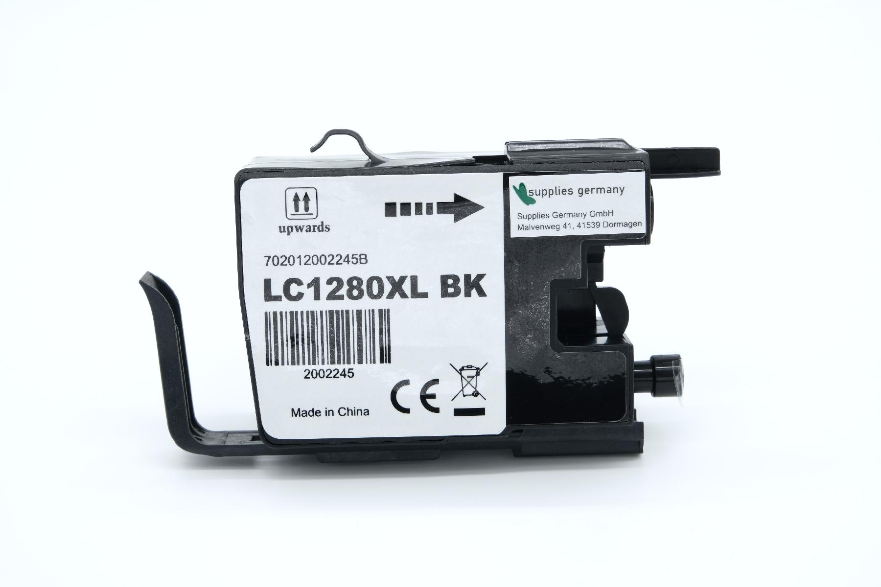 Alternativ Tinte Black für Brother / LC1280XLBK / 73ml