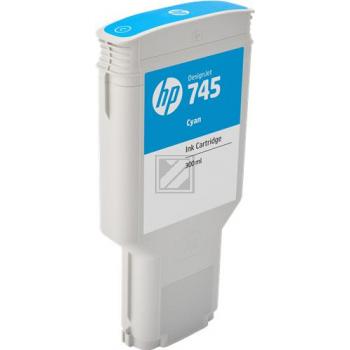 F9K03A // 745 / cyan / original HP Tintenpatrone cyan / F9K03A / 300.00 ml