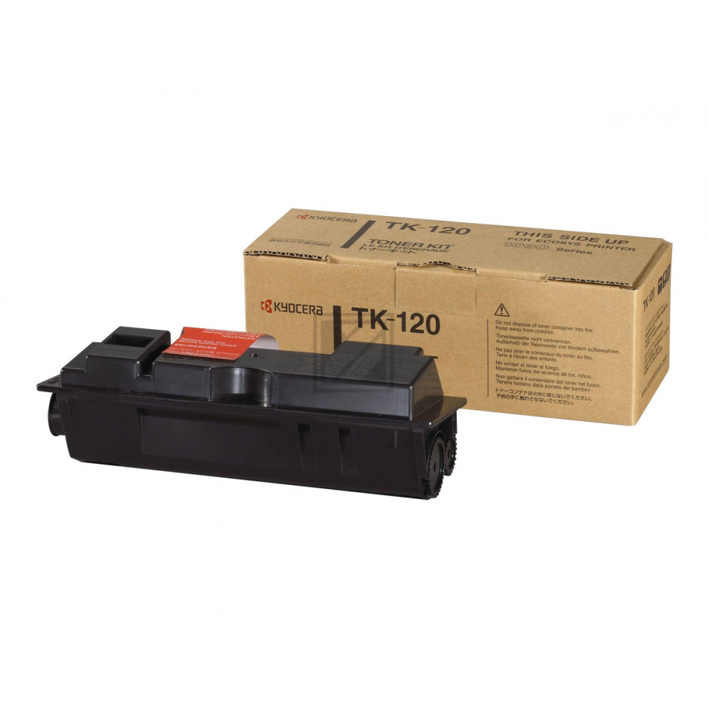 1T02G60DE0 // TK120 / schwarz / original KYOCERA Toner schwarz / 1T02G60DE0 / 7200 S.