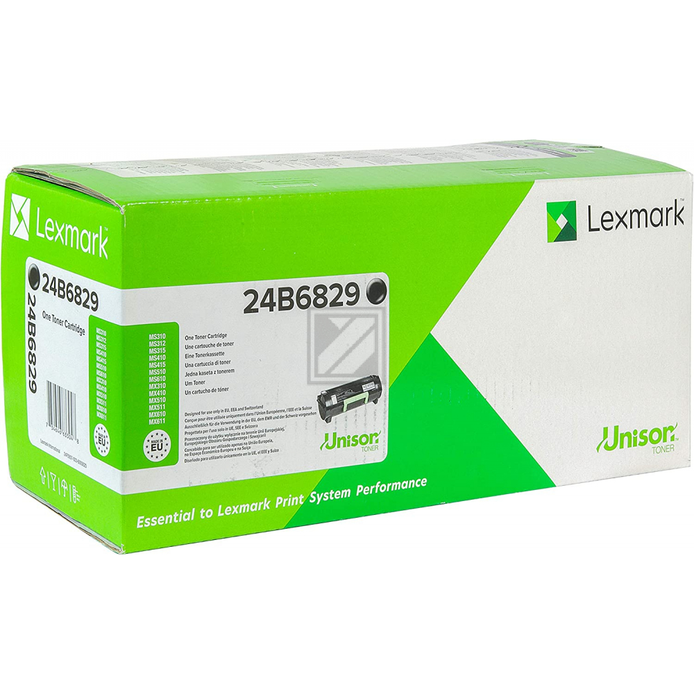 24B6829 / schwarz / original Lexmark Toner schwarz / 24B6829 / 20000 S.