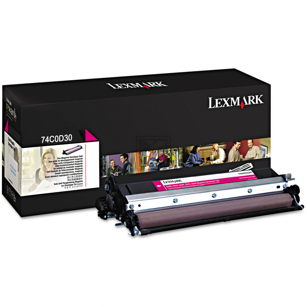 74C0D30 / magenta / original LEXMARK Entwickler / 74C0D30 / 150000 S.