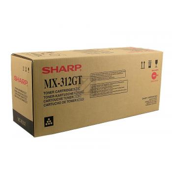 MX312GT / schwarz / original SHARP Toner schwarz / MX312GT / 25000 S.