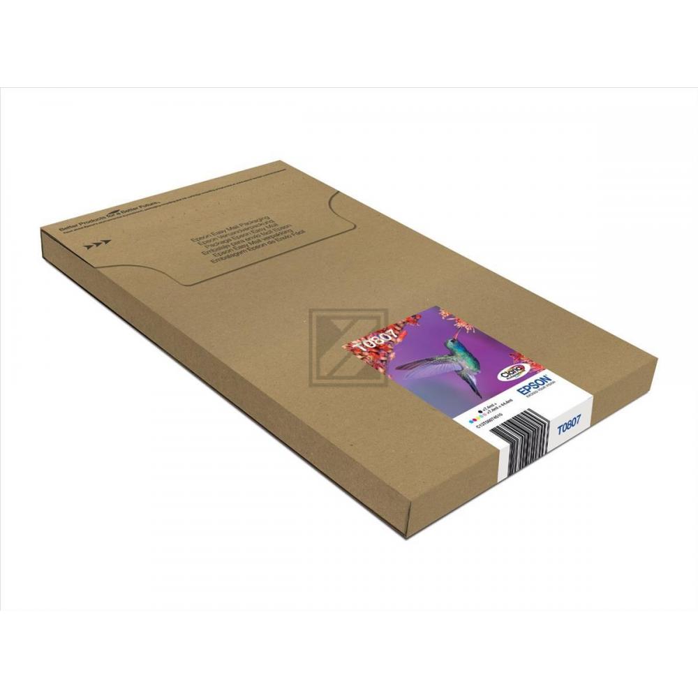 C13T08074510 // T0807 / schwarz / original EPSON Tintenpatrone MultiPack / C13T08074510