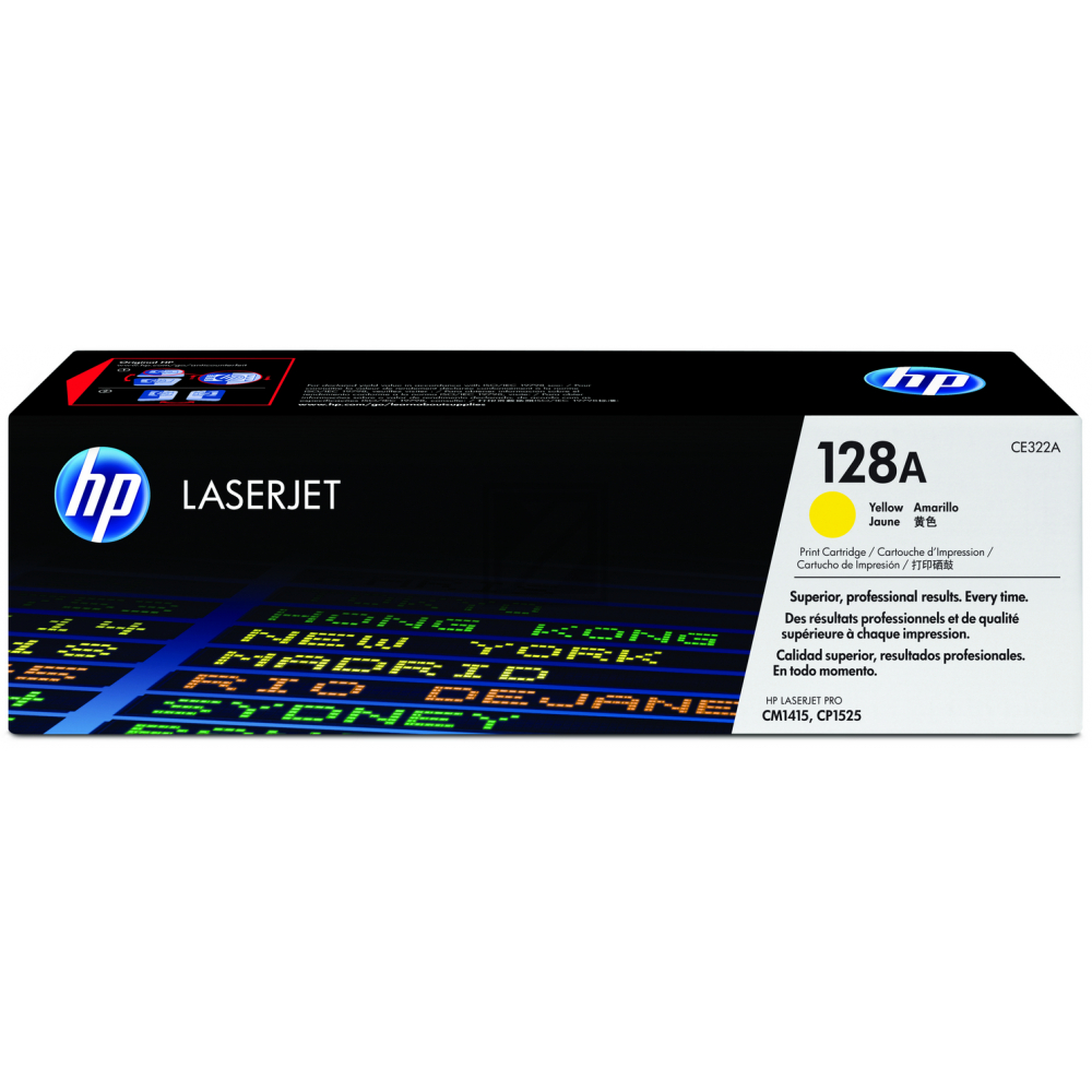 CE322A // 128A / gelb / original HP Toner gelb / CE322A / 1300 S.