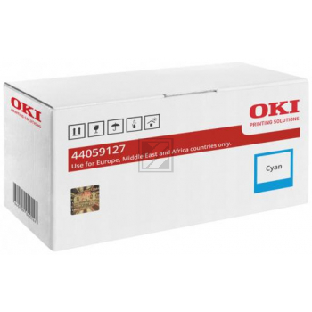 44059127 / cyan / original OKI Toner cyan / 44059127 / 7000 S.