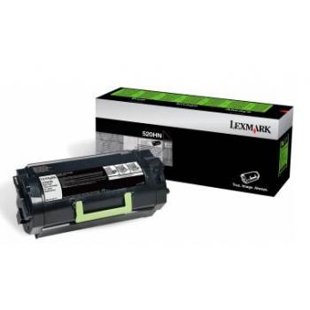 52D0X0N // 520XN / schwarz / original LEXMARK Toner schwarz / 52D0X0N / 45000 S.