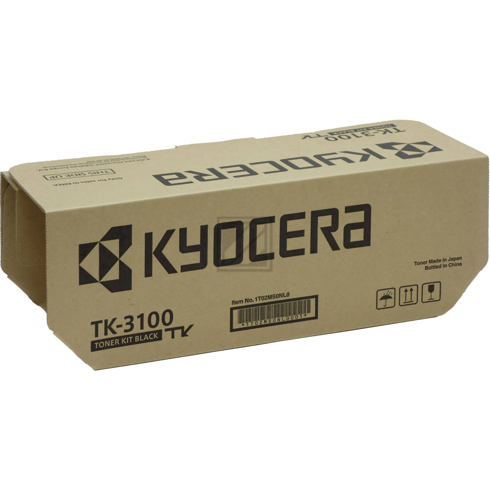 1T02MS0NL0 // TK3100 / schwarz / original KYOCERA Toner schwarz / 1T02MS0NL0 / 12500 S.