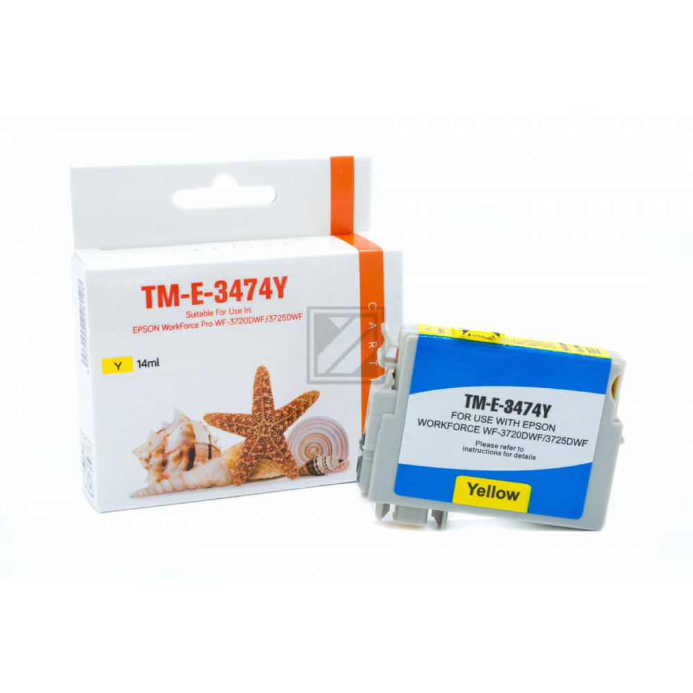 Alternativ Tinte Yellow für Epso / C13T34744010 / 14ml