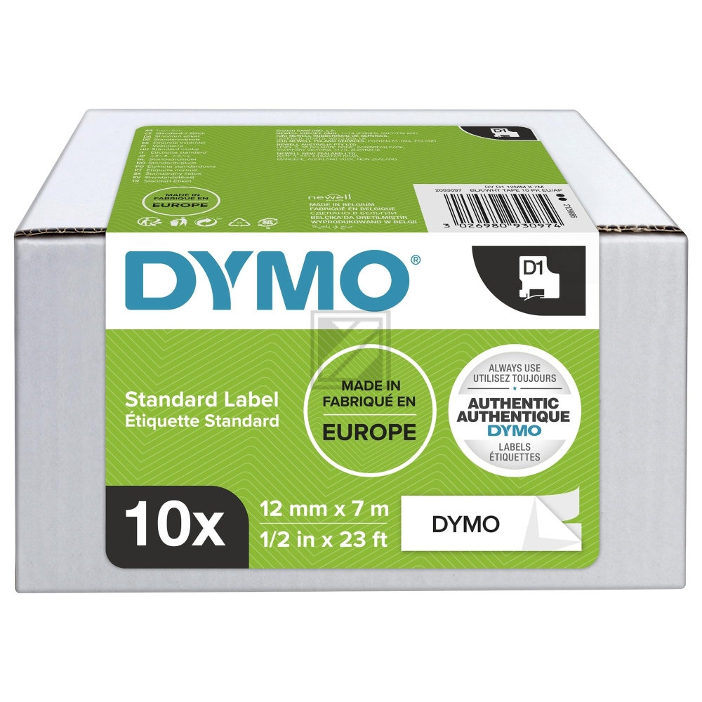 2093097 / schwarz / original DYMO DirectLabelEtiketten / 2093097