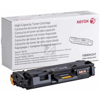 106R04347 / schwarz / original XEROX Toner schwarz / 106R04347 / 3000 S.