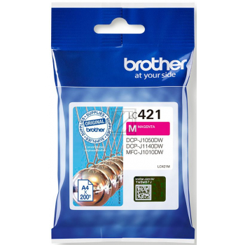 LC421M / original BROTHER Tintenpatrone magenta / LC421M / 200 S.