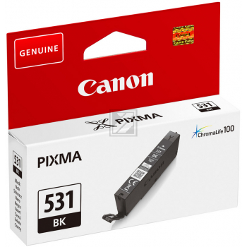 6118C001 // CLI531BK / schwarz / original CANON Tintenpatrone schwarz hell / 6118C001 / 8.20 ml