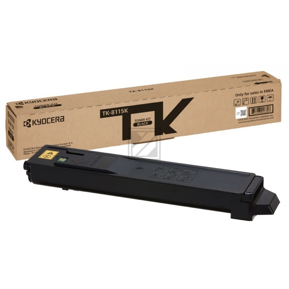 1T02P30NL0 // TK8115K / schwarz / original KYOCERA Toner schwarz / 1T02P30NL0 / 12000 S.