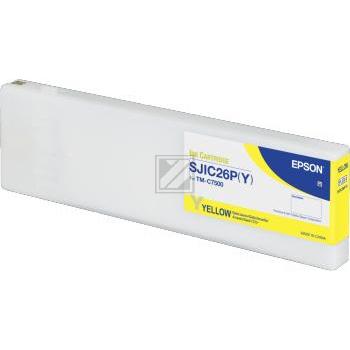 C33S020621 // SJIC26PY / gelb / original EPSON Tintenpatrone gelb / C33S020621 / 294.30 ml
