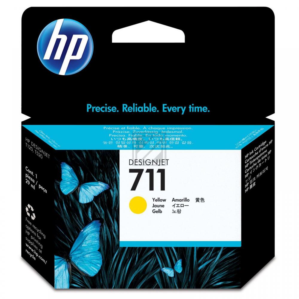 CZ132A // 711 / gelb / original HP Tintenpatrone gelb / CZ132A / 29.00 ml