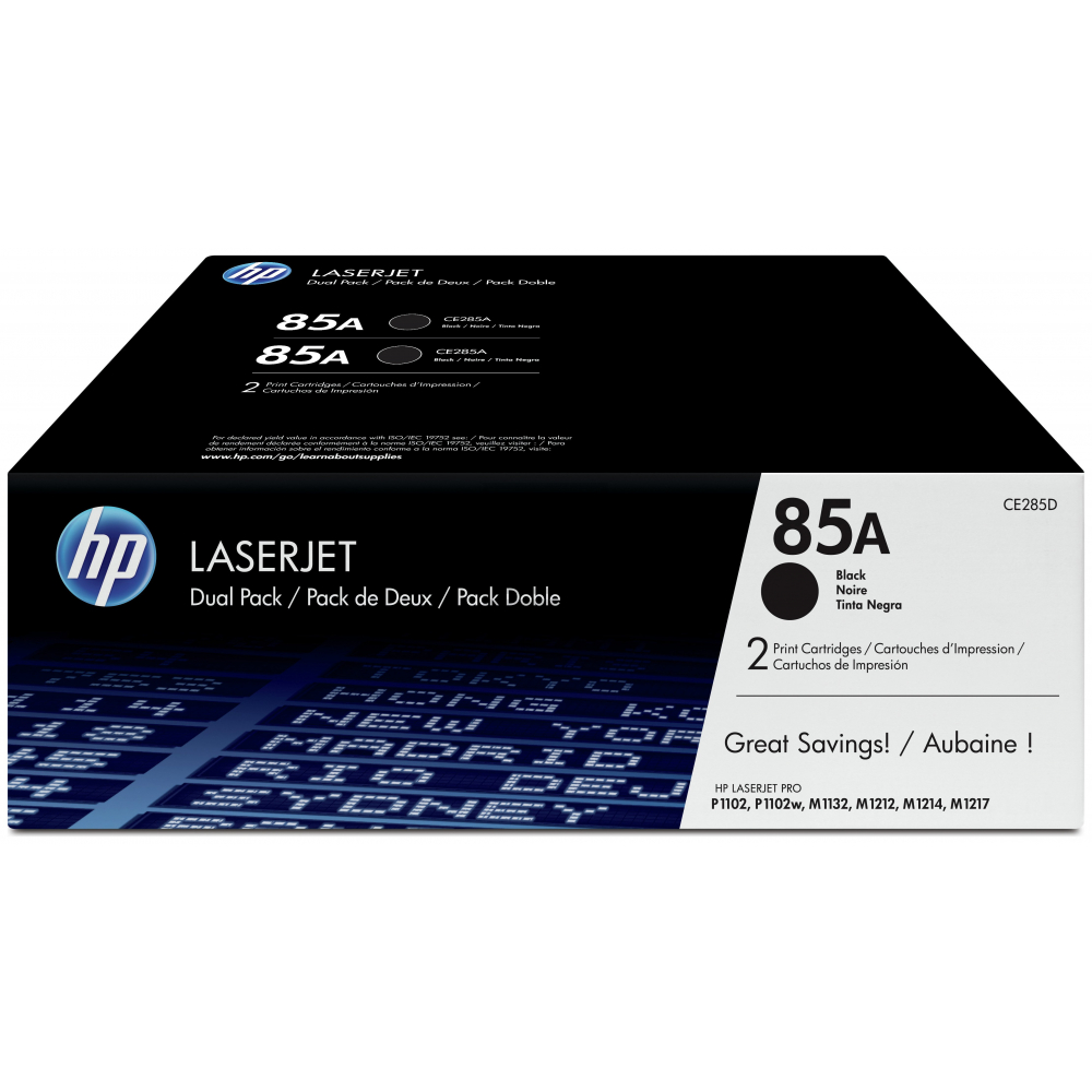 CE285AD // 85A / schwarz / original HP Toner schwarz / CE285AD / 1600 S.