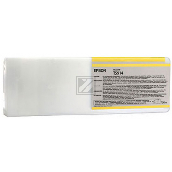 C13T591400 // T5914 / gelb / original EPSON Tintenpatrone gelb / C13T591400 / 700.00 ml