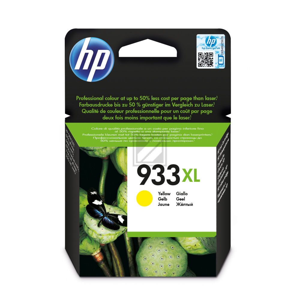 CN056AE // 933XL / gelb / original HP Tintenpatrone gelb / CN056AE / 825 S. / 8.50 ml
