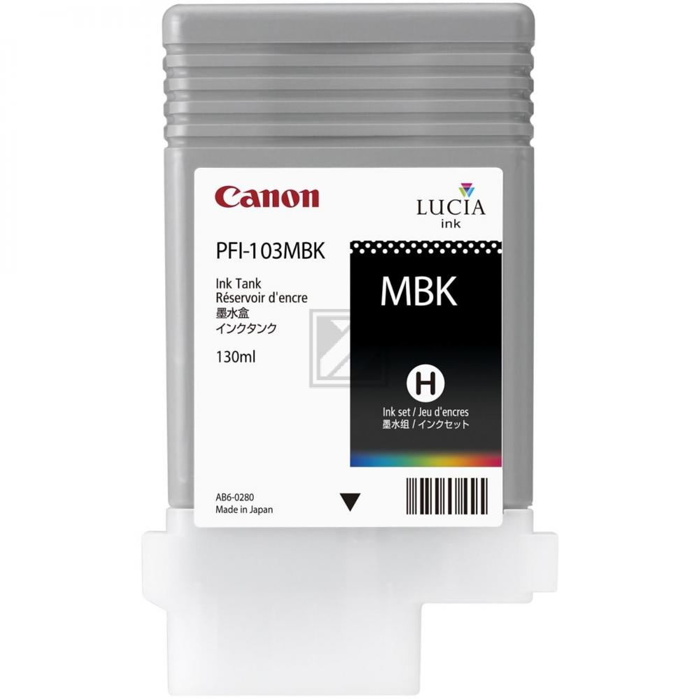 2211B001 // PFI103MBK / schwarz / original CANON Tintenpatrone schwarz matt / 2211B001 / 130.00 ml