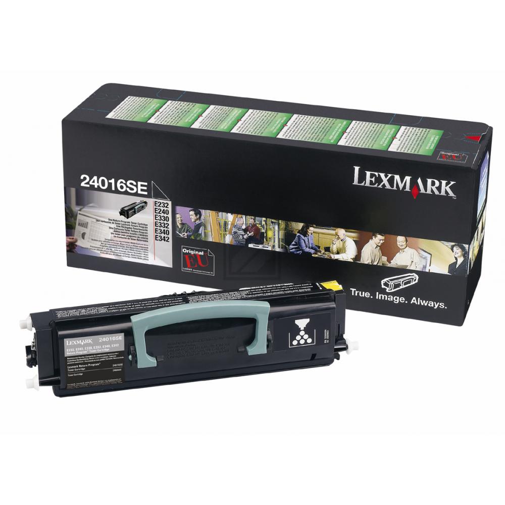 24016SE / schwarz / original LEXMARK Toner schwarz / 24016SE / 2500 S.
